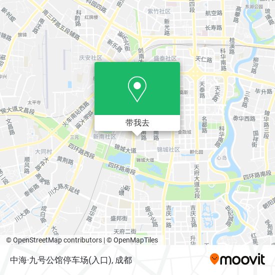中海·九号公馆停车场(入口)地图
