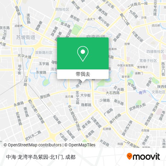 中海·龙湾半岛紫园-北1门地图