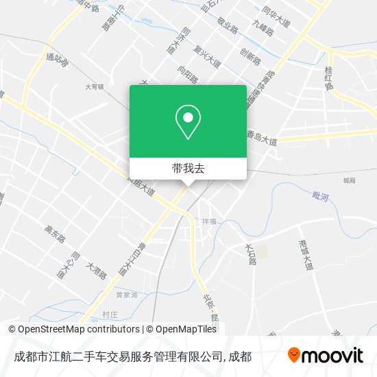 成都市江航二手车交易服务管理有限公司地图