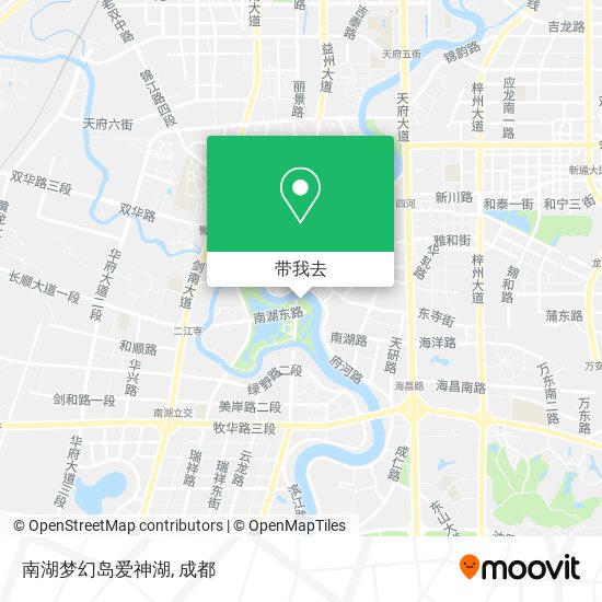 南湖梦幻岛爱神湖地图