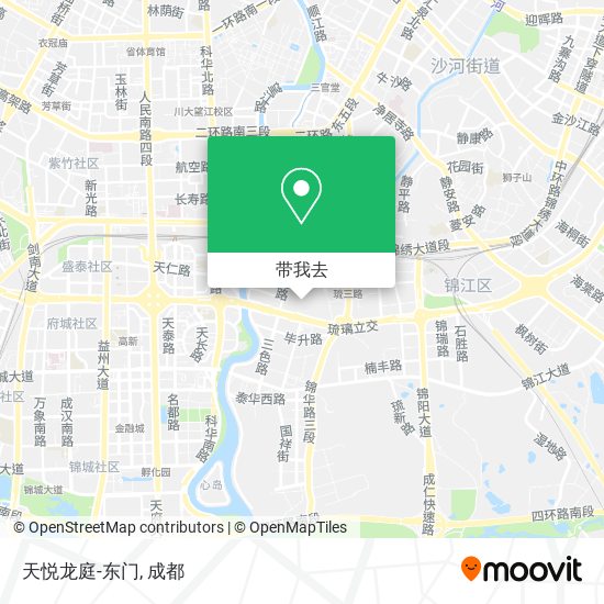 天悦龙庭-东门地图