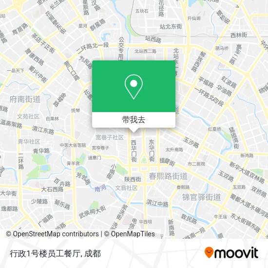 行政1号楼员工餐厅地图