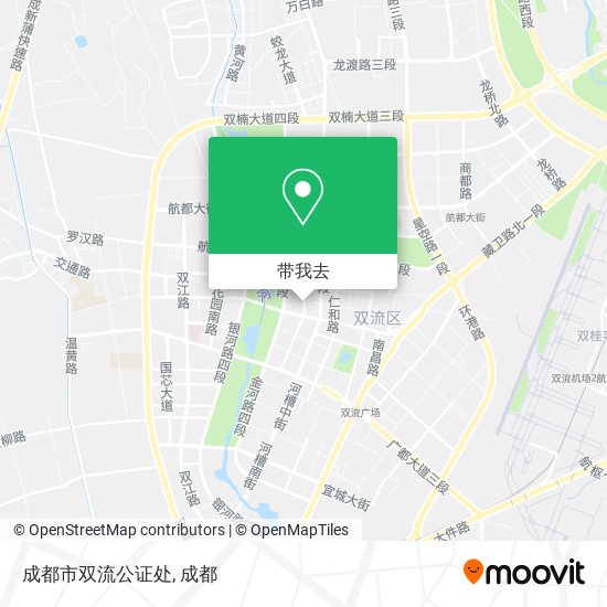 成都市双流公证处地图