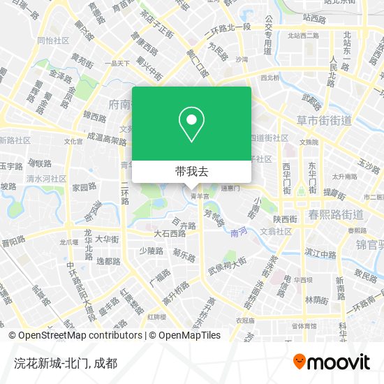 浣花新城-北门地图