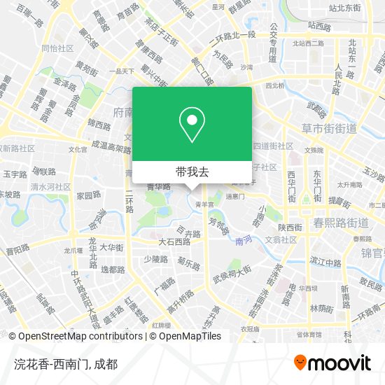 浣花香-西南门地图