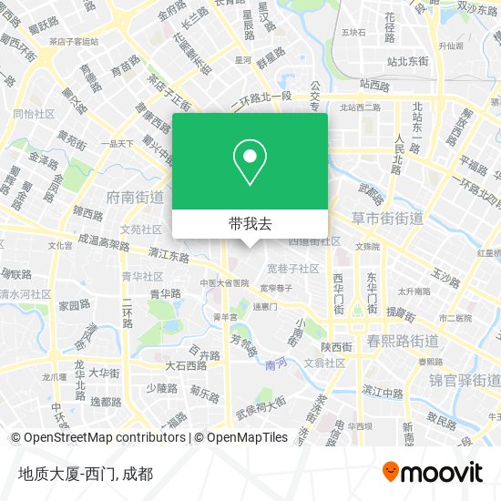 地质大厦-西门地图