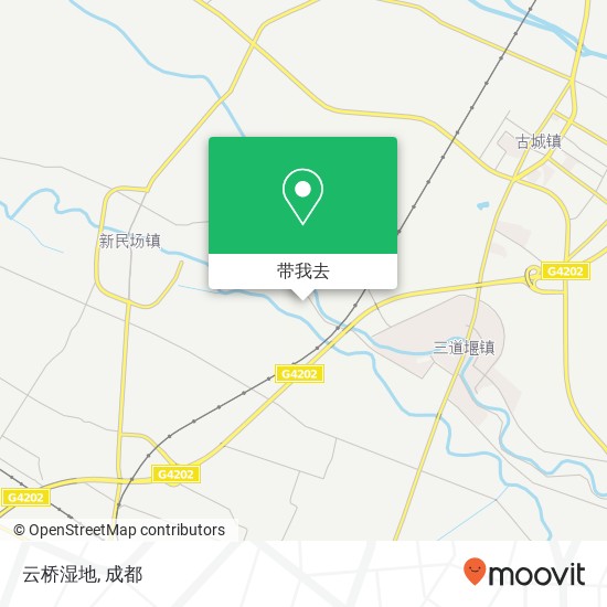 云桥湿地地图