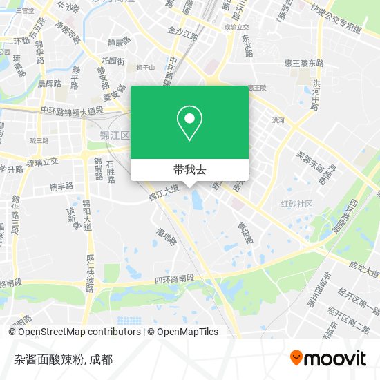 杂酱面酸辣粉地图