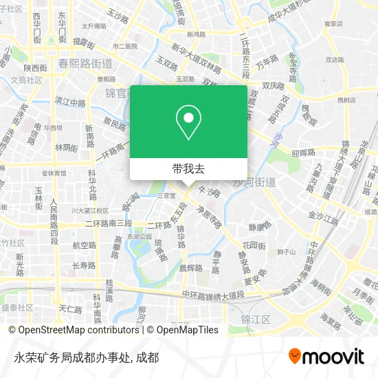 永荣矿务局成都办事处地图