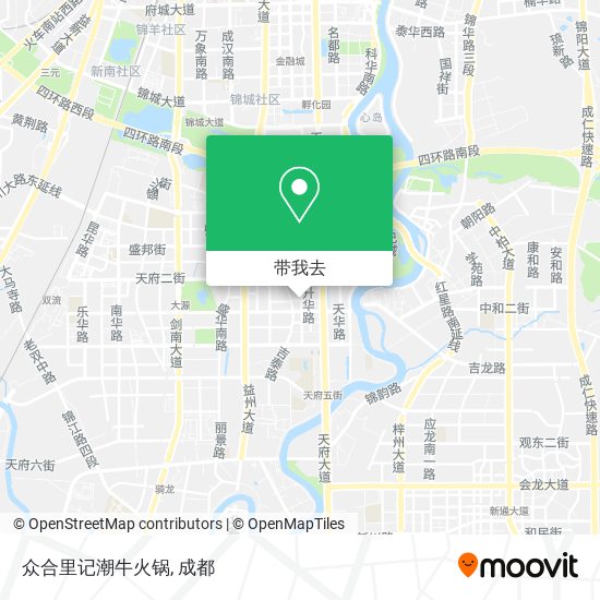众合里记潮牛火锅地图