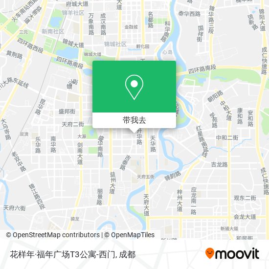花样年·福年广场T3公寓-西门地图
