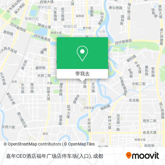 嘉年CEO酒店福年广场店停车场(入口)地图