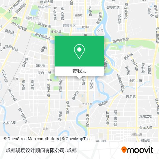 成都锐度设计顾问有限公司地图