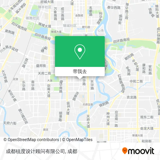 成都锐度设计顾问有限公司地图