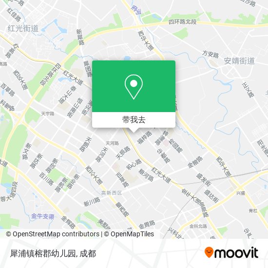 犀浦镇榕郡幼儿园地图