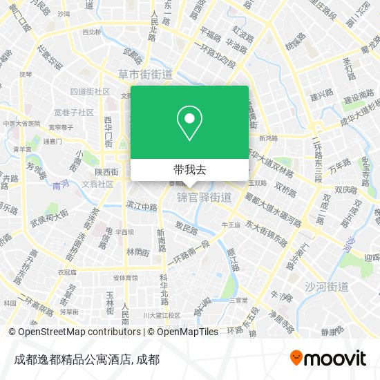 成都逸都精品公寓酒店地图