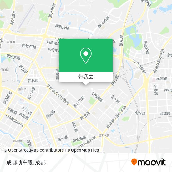 成都动车段地图