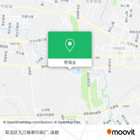 双流区九江银桥印刷厂地图