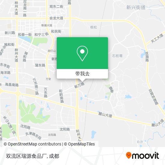 双流区瑞源食品厂地图