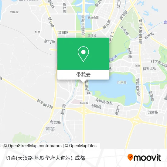 t1路(天汉路-地铁华府大道站)地图