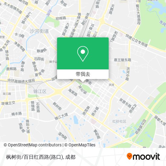 枫树街/百日红西路(路口)地图