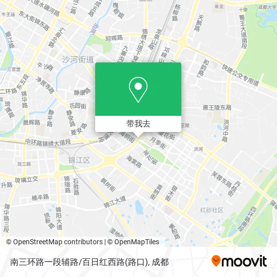 南三环路一段辅路/百日红西路(路口)地图