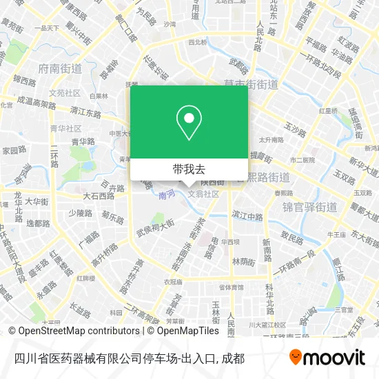 四川省医药器械有限公司停车场-出入口地图