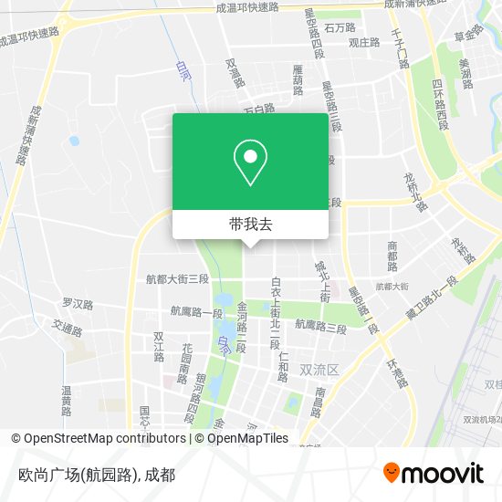 欧尚广场(航园路)地图