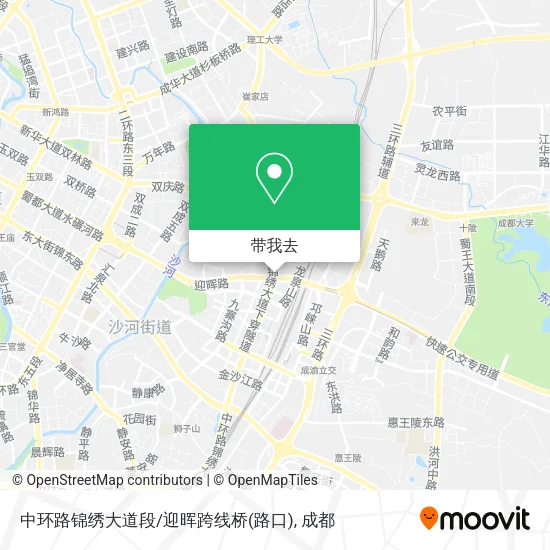 中环路锦绣大道段/迎晖跨线桥(路口)地图