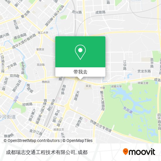成都瑞志交通工程技术有限公司地图