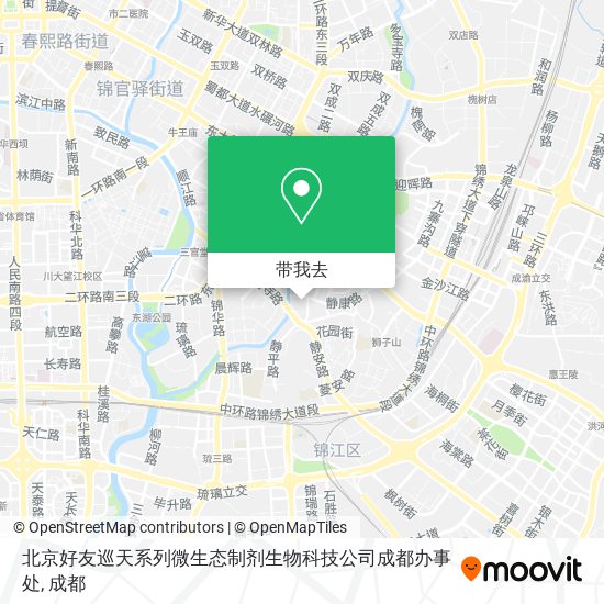 北京好友巡天系列微生态制剂生物科技公司成都办事处地图