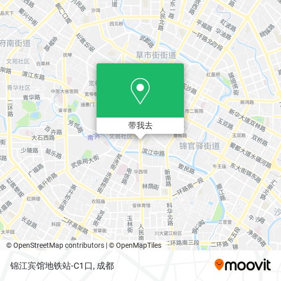 锦江宾馆地铁站-C1口地图