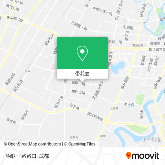 物联一路路口地图