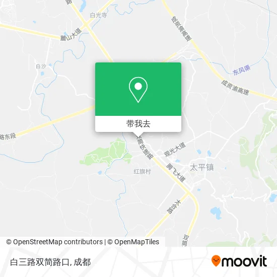 白三路双简路口地图