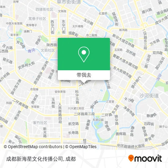 成都新海星文化传播公司地图
