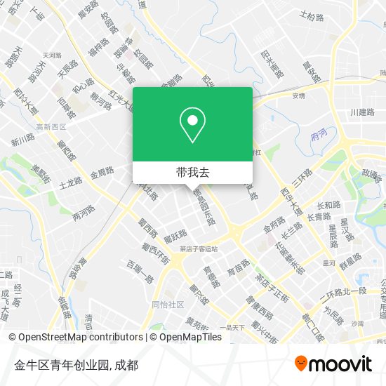 金牛区青年创业园地图