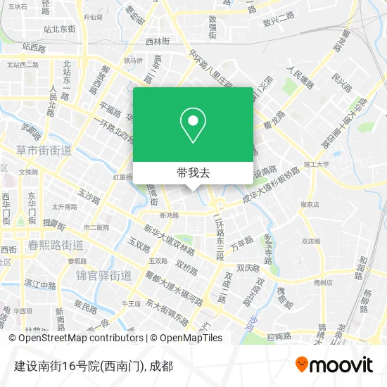 建设南街16号院(西南门)地图