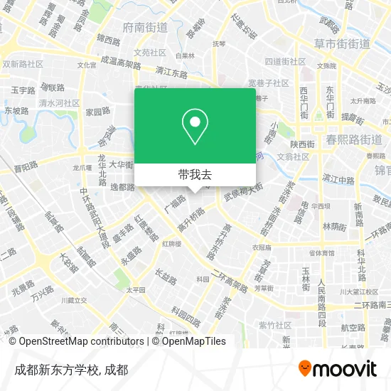 成都新东方学校地图