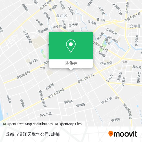 成都市温江天燃气公司地图
