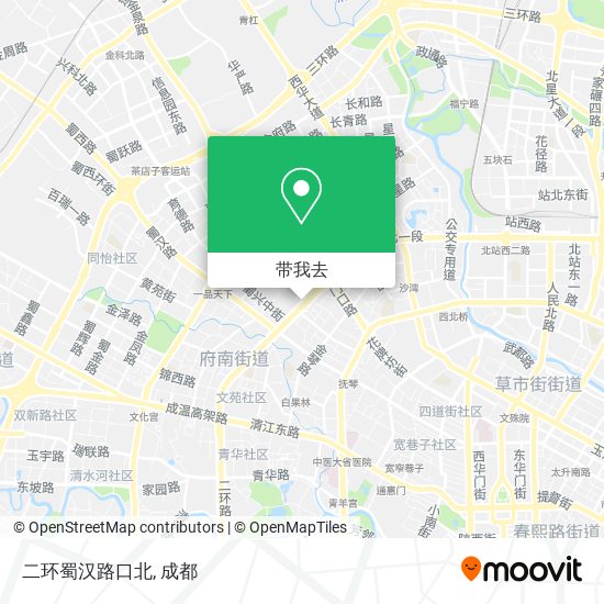 二环蜀汉路口北地图
