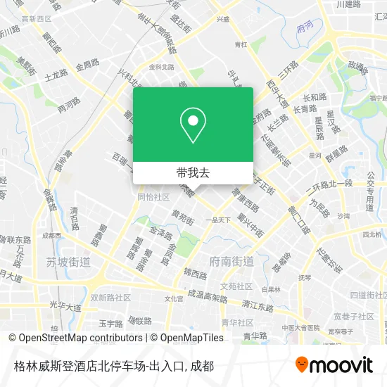 格林威斯登酒店北停车场-出入口地图
