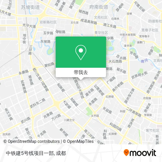 中铁建5号线项目一部地图
