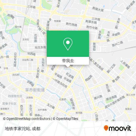 地铁李家沱站地图