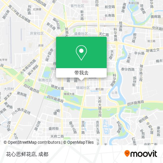 花心思鲜花店地图