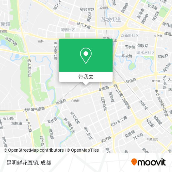 昆明鲜花直销地图