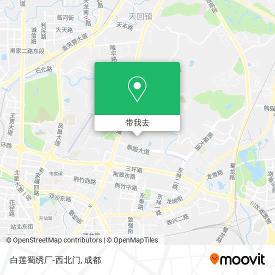 白莲蜀绣厂-西北门地图