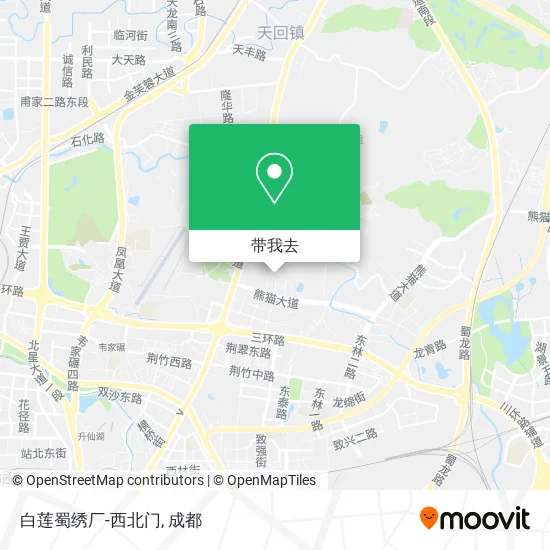 白莲蜀绣厂-西北门地图