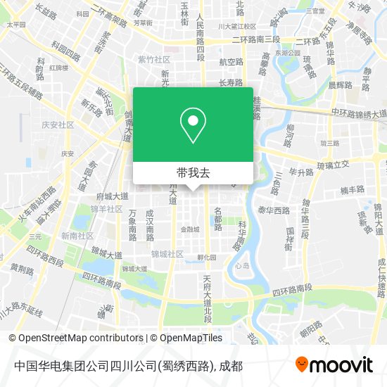 中国华电集团公司四川公司(蜀绣西路)地图