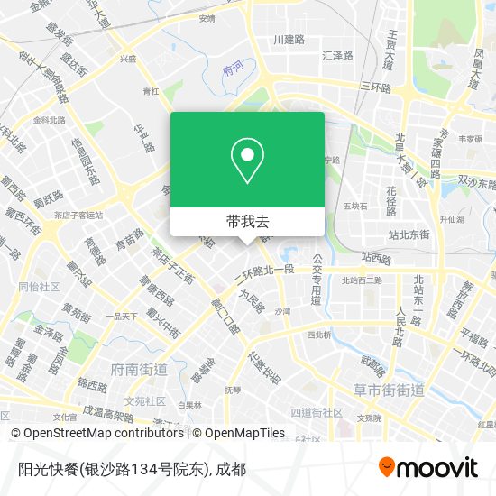 阳光快餐(银沙路134号院东)地图