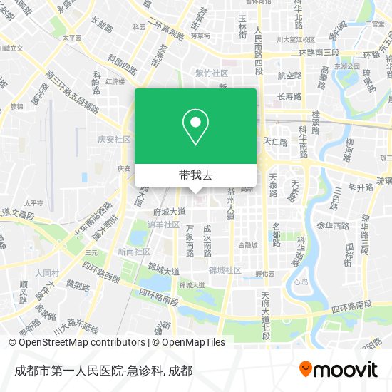 成都市第一人民医院-急诊科地图
